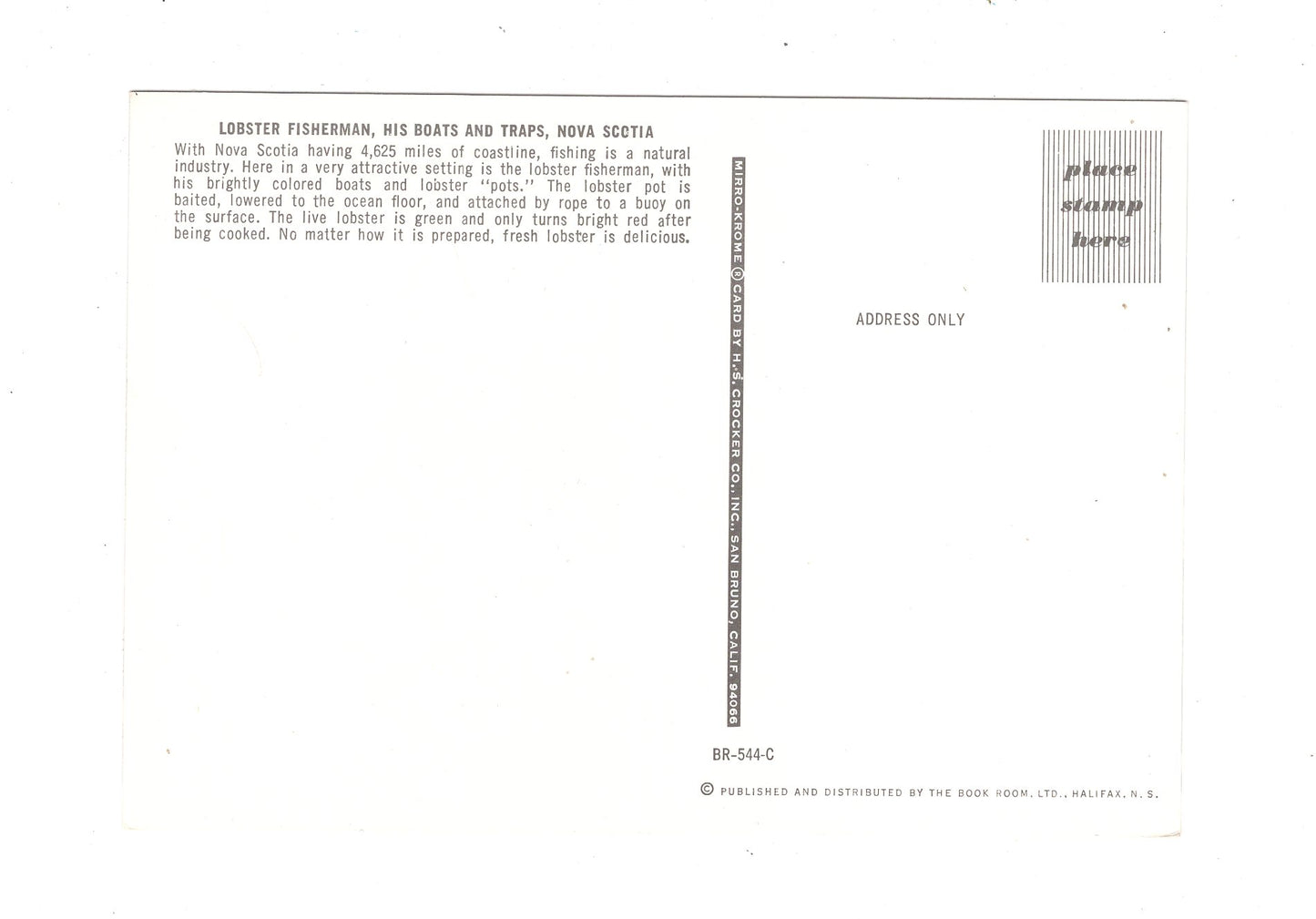 Ansichtskarte Lobster Fisherman / Nova Scotia / Kanada
