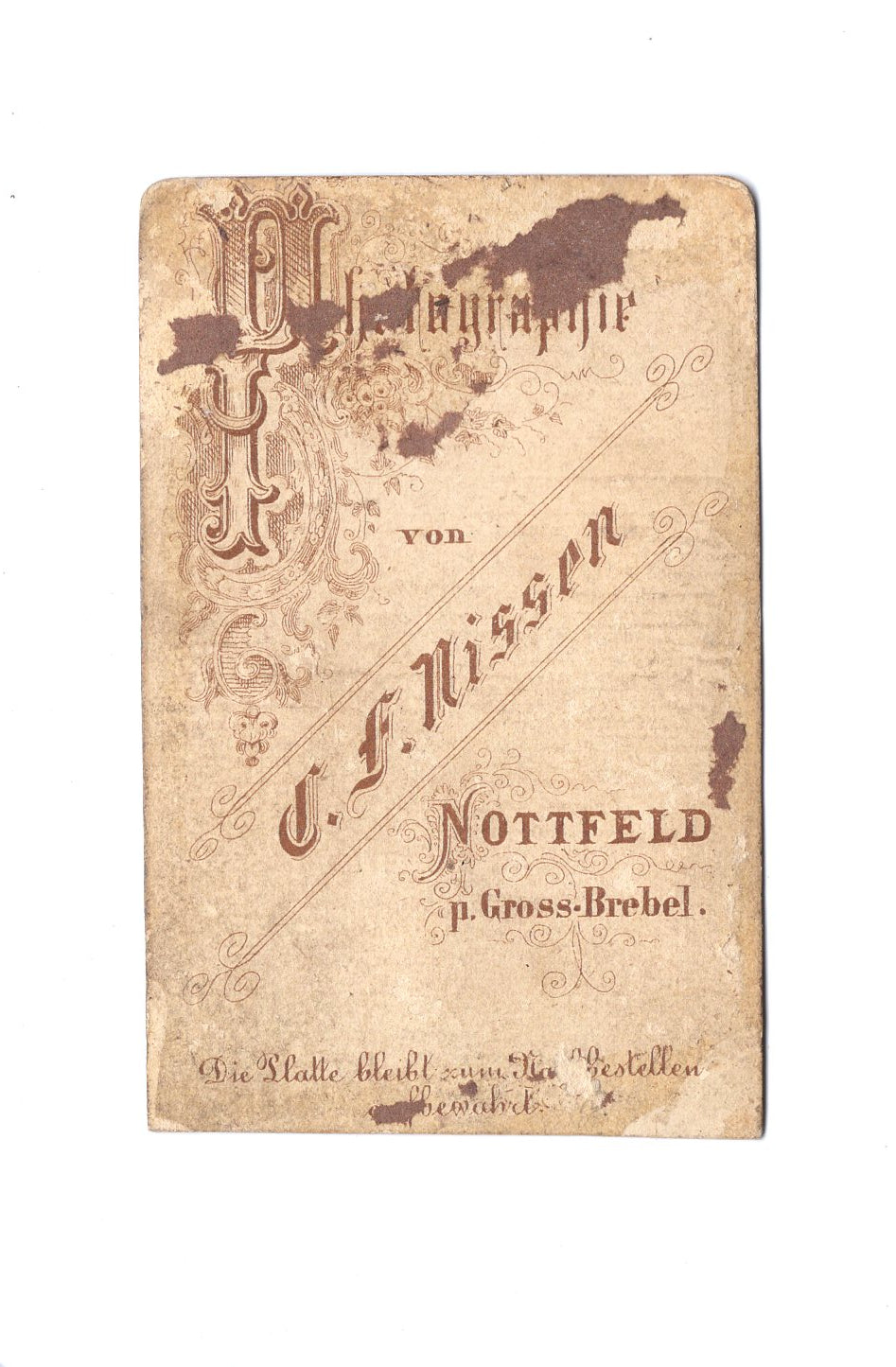 Fotografie Damenportrait - Nottfeld 1870er