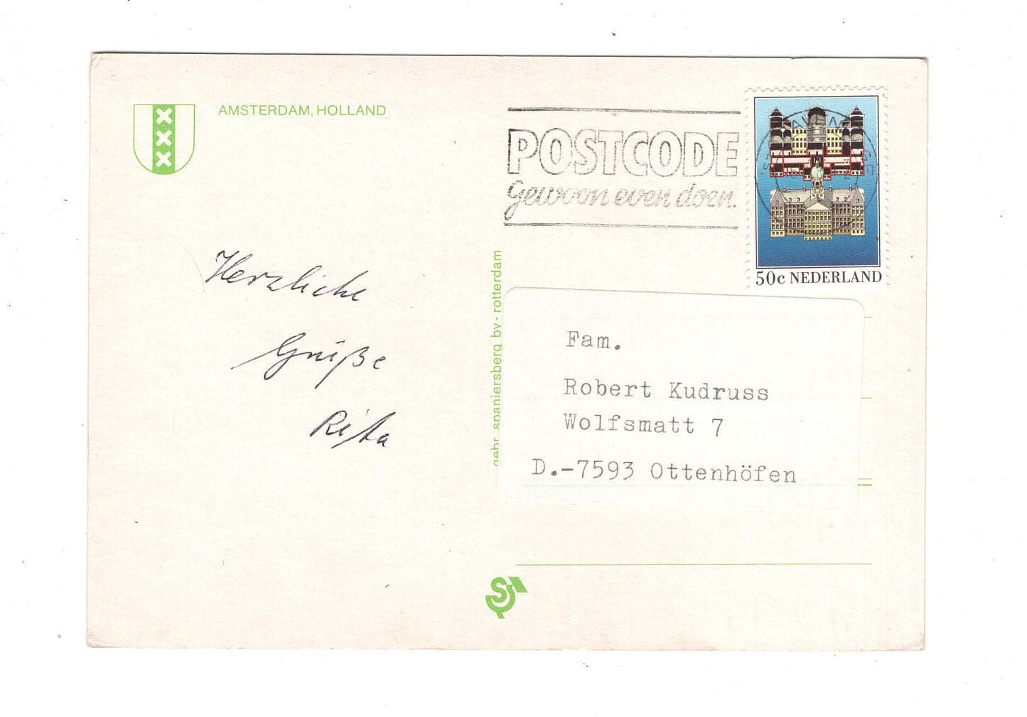 Ansichtskarte Amsterdam / Niederlande / M1-69