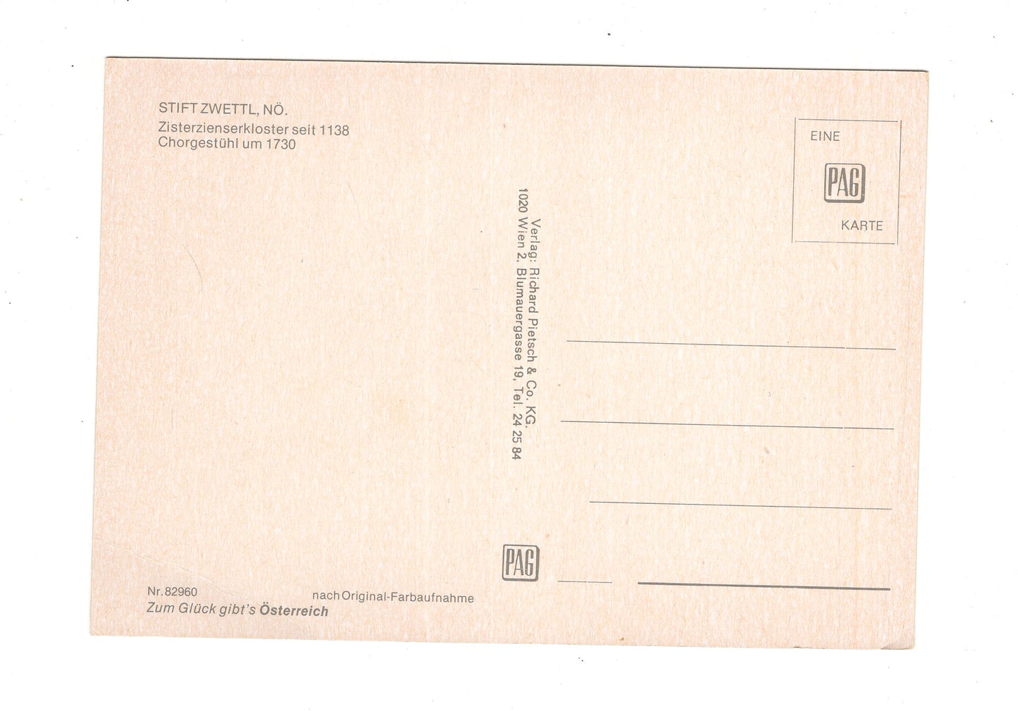 Ansichtskarte Stift Zwettl / Niederösterreich / Österreich