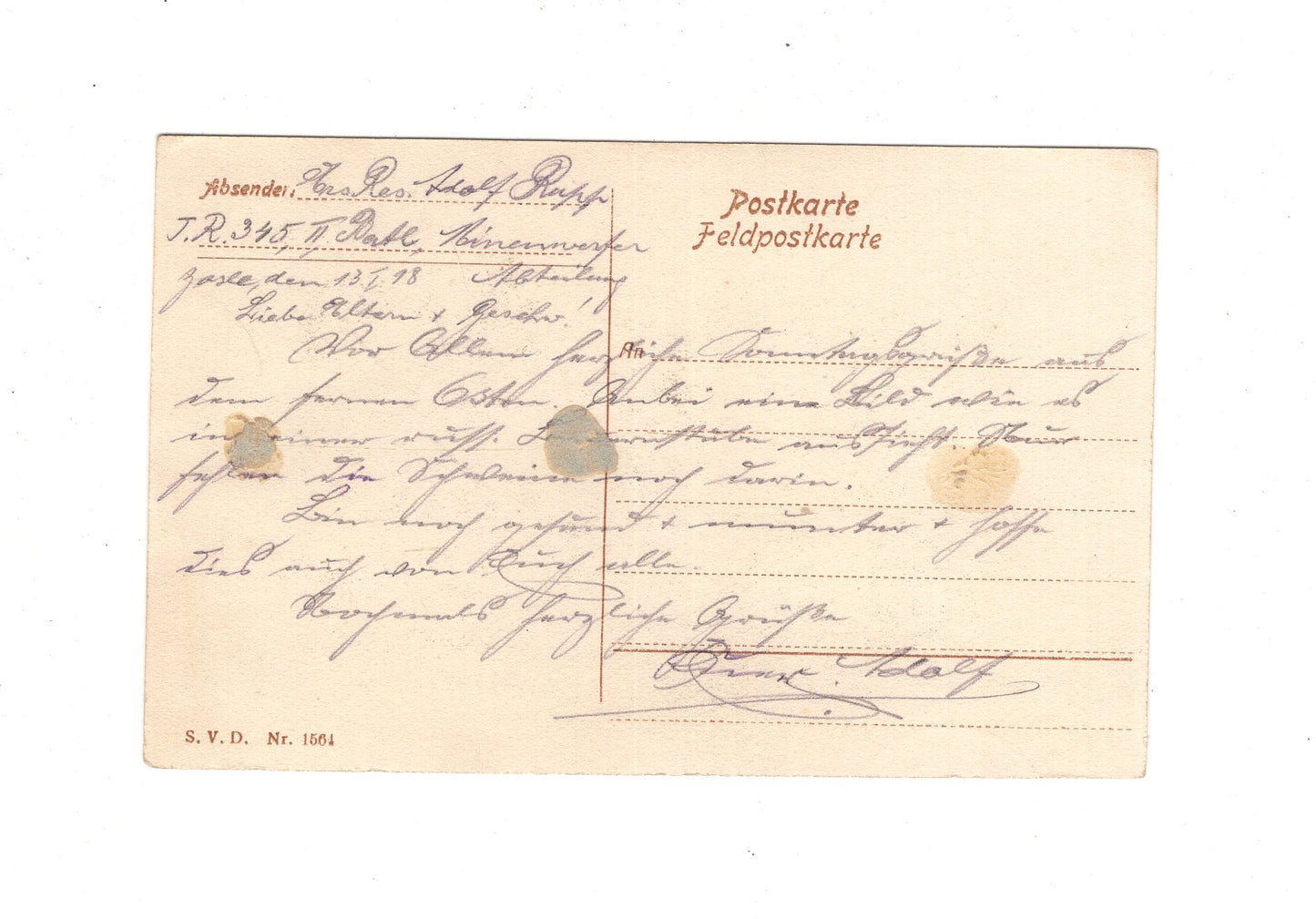 Ansichtskarte / Feldpost / Russische Bauernstube - Zosle Žasliai / Litauen 1918