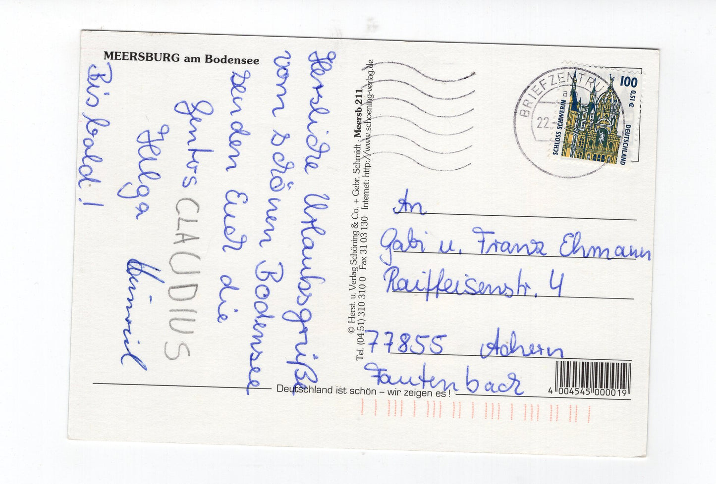 Ansichtskarte Meersburg am Bodensee