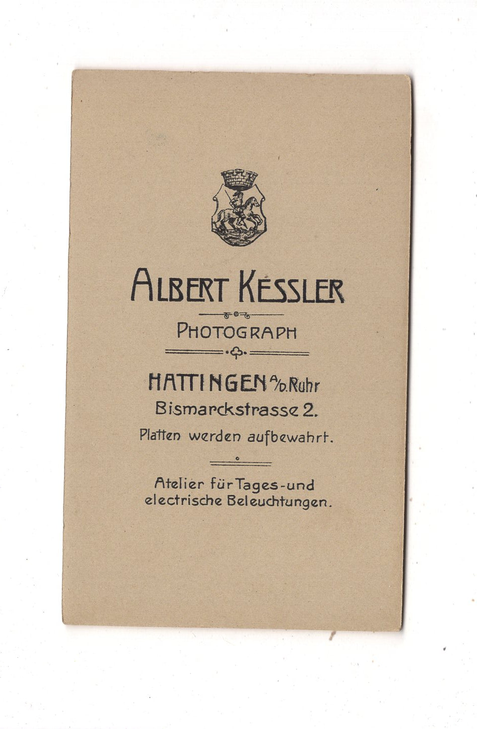 Fotografie Schönes Kinderbild / Baby - Hattingen an der Ruhr 1900er / CDV N1-09