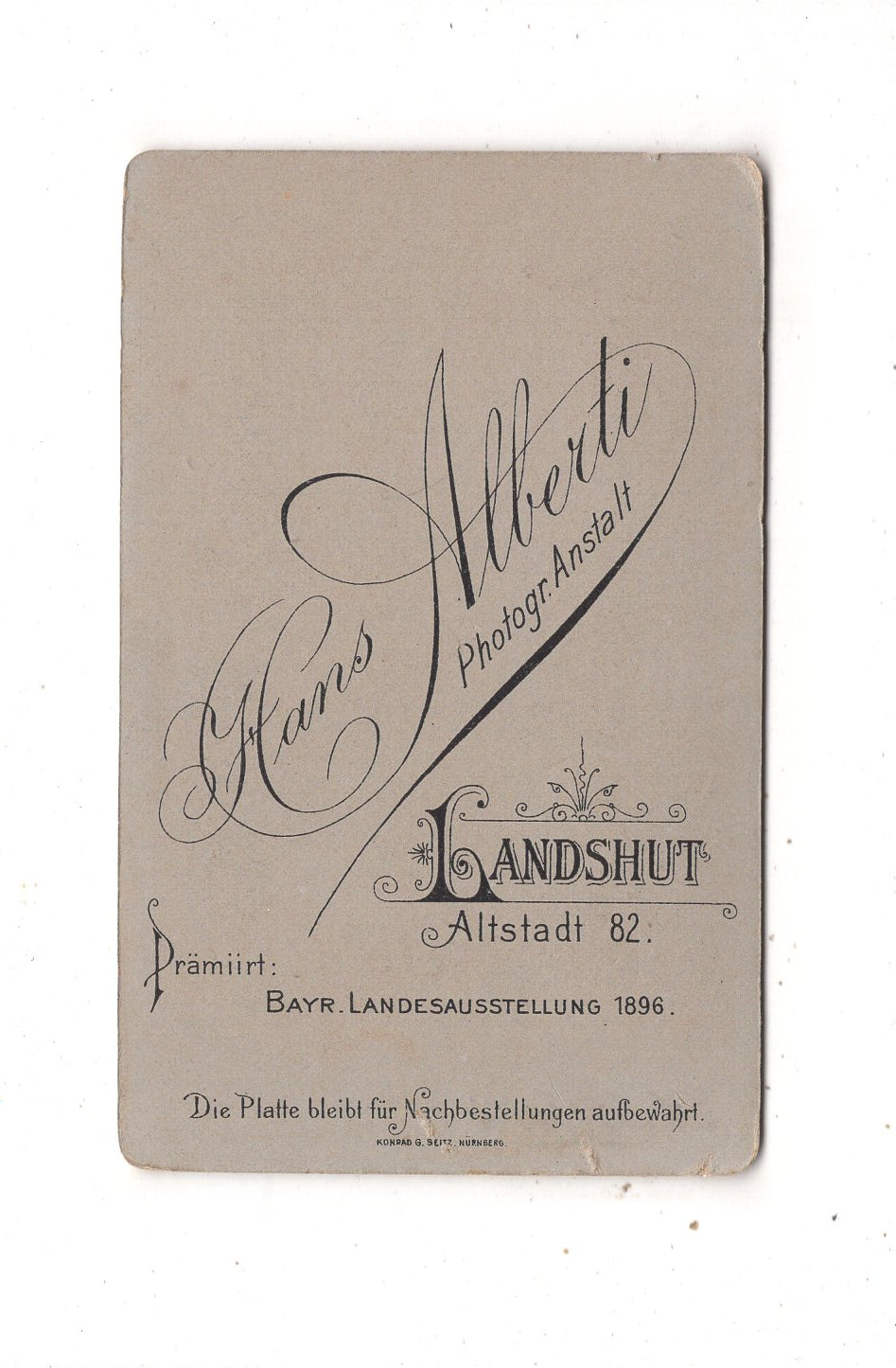 Fotografie Schönes Kinderbild / Baby - Landshut 1890er