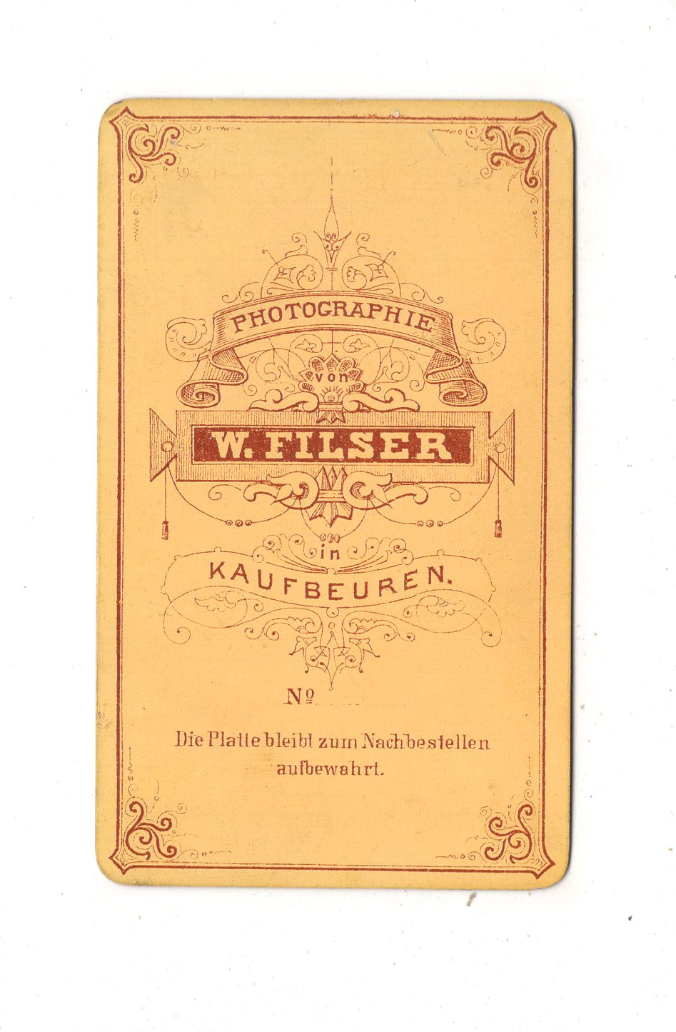Fotografie Feines junges Mädchen - Kaufbeuren 1870er / CDV L1-25