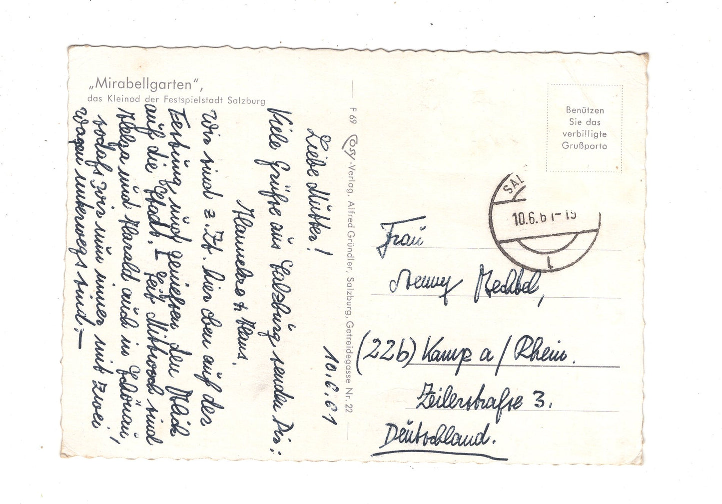 Ansichtskarte Salzburg / Mirabellengarten / Österreich / N1-65