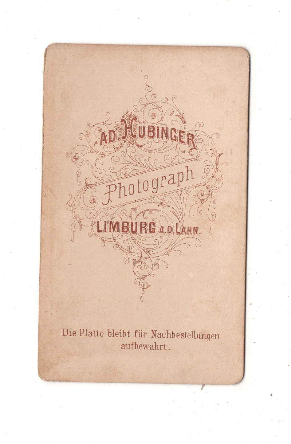 Fotografie Niedliches kleines Mädchen - Limburg an der Lahn um 1870 / CDV M1-27
