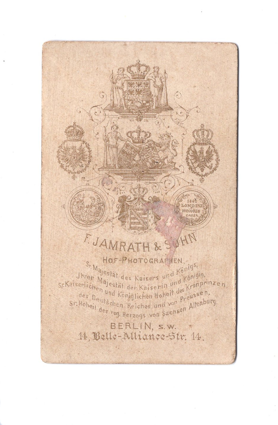 Fotografie Damenportrait - Berlin 1880er