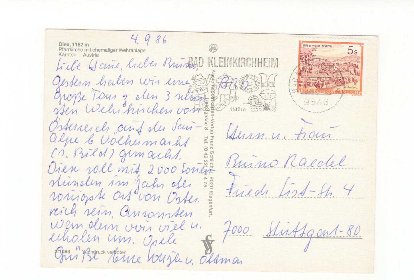 Ansichtskarte Diex / Pfarrkirche / Kärnten / Österreich