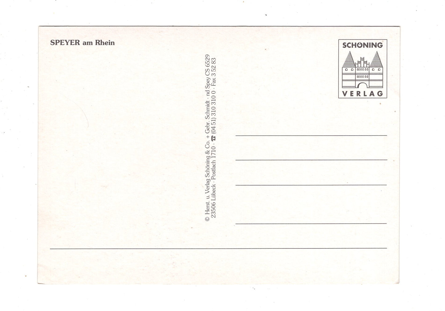Ansichtskarte Speyer am Rhein / M1-64