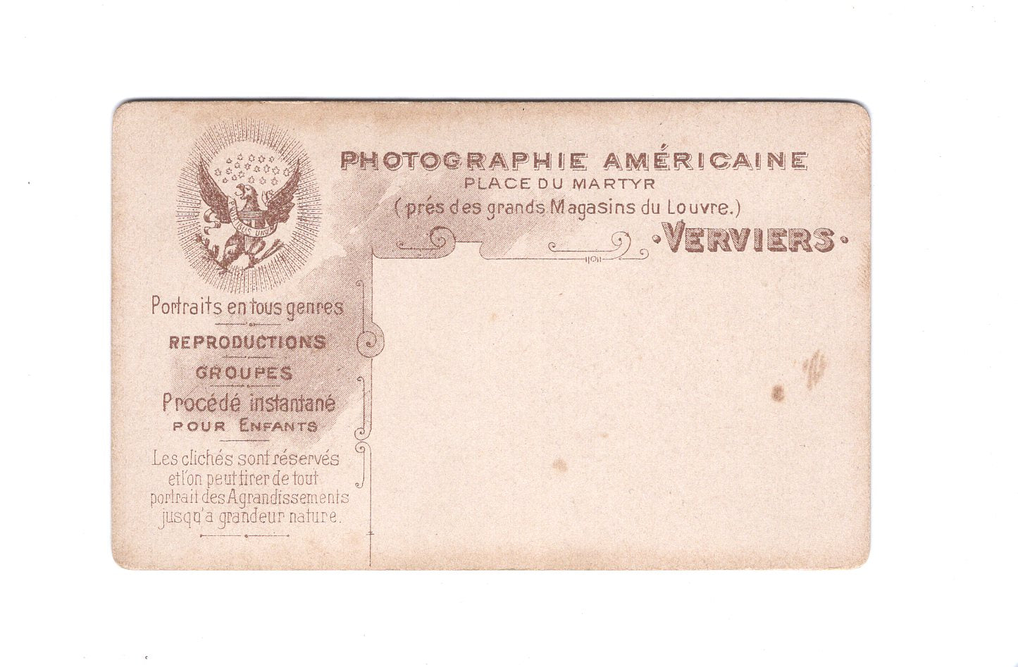 Fotografie Damenportrait - Verviers um 1900