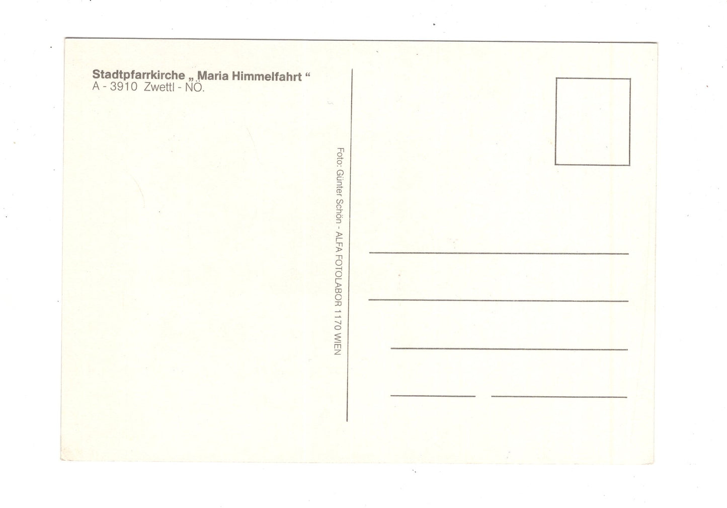Ansichtskarte Stift Zwettl / Niederösterreich / Österreich