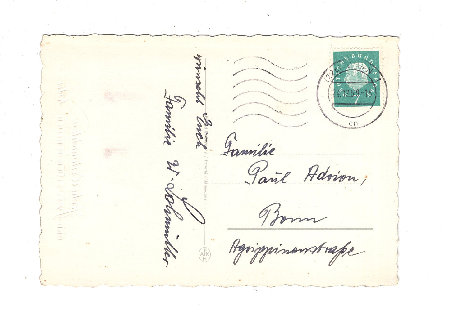 Ansichtskarte Feiertage / Frohe Weihnachten / K1-61