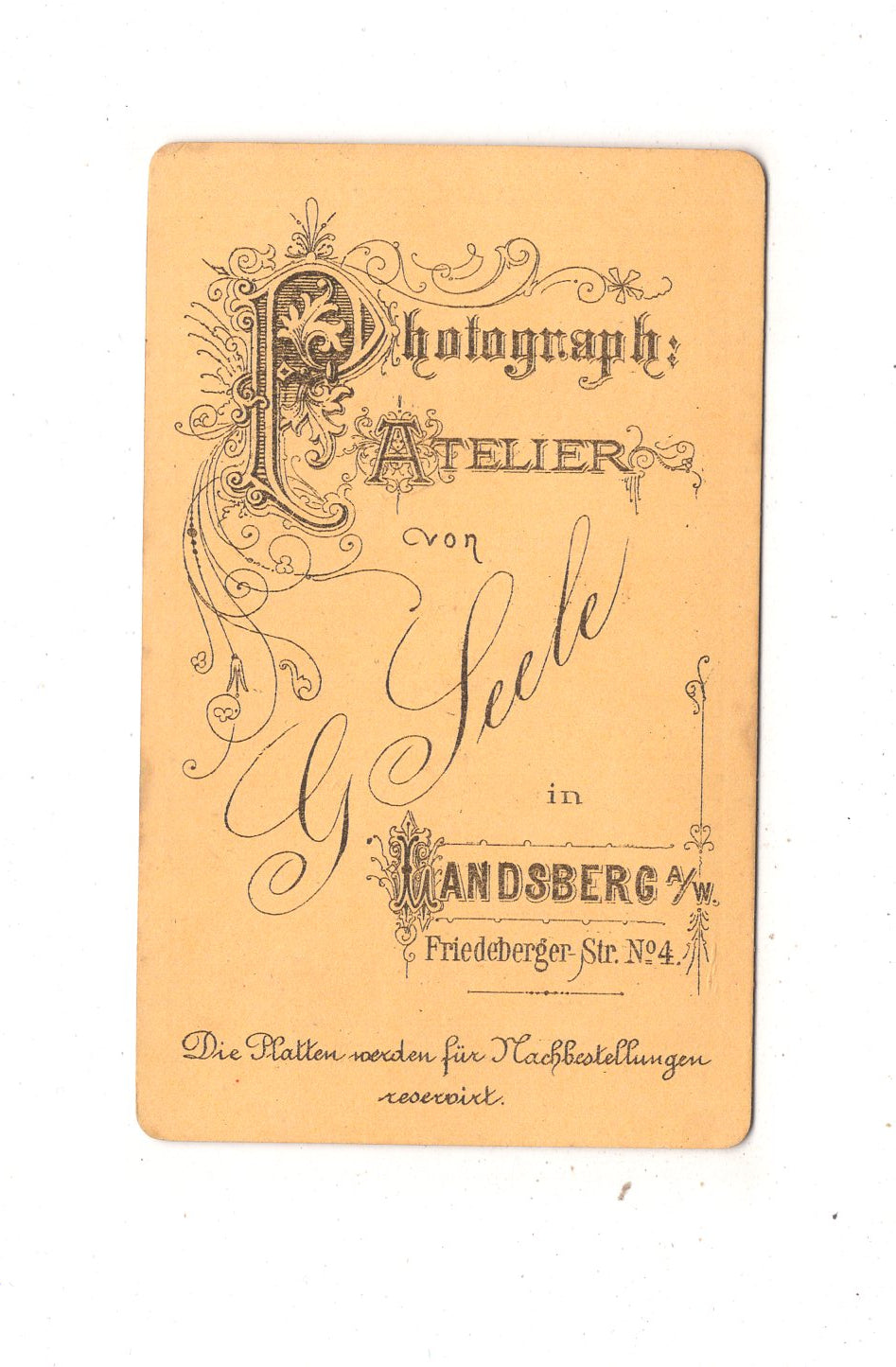 Fotografie Soldat - Landsberg an der Weichsel / Górowo Iławeckie um 1870 / CDV M1-07