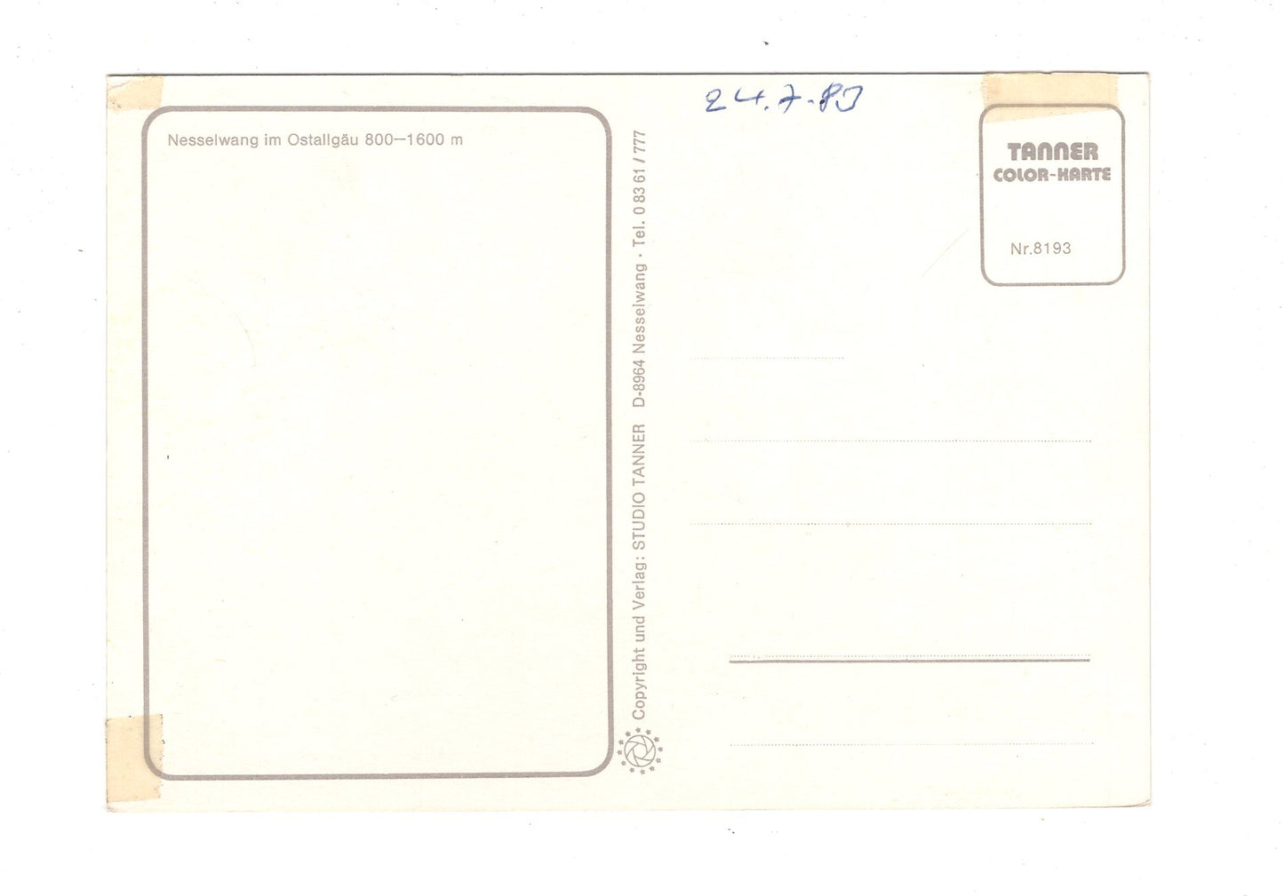 Ansichtskarte Nesselwang im Ostallgäu / H1-55