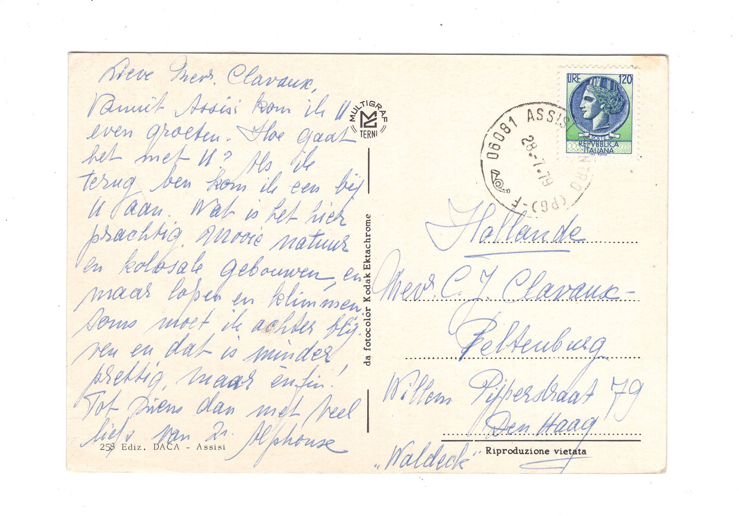 Ansichtskarte Assisi / Italien