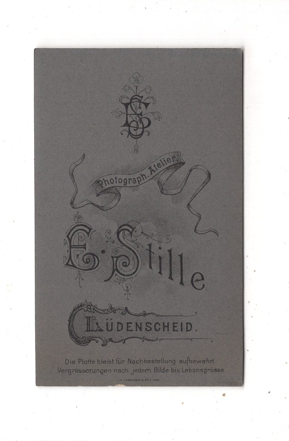 Fotografie Schönes Kinderbild / Baby - Lüdenscheid 1900er