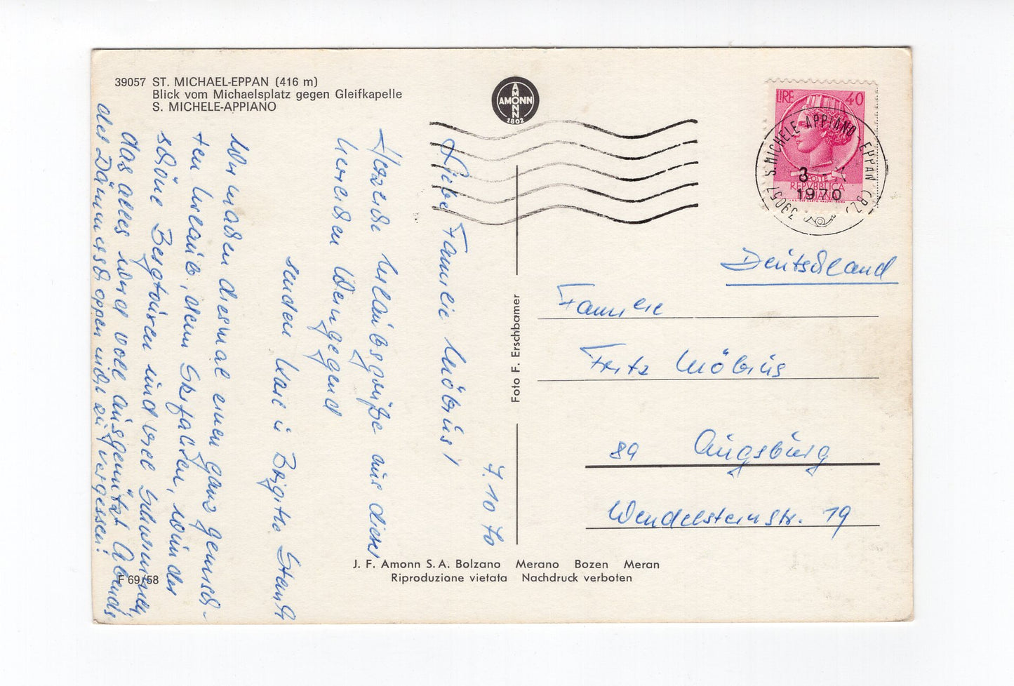 Ansichtskarte St. Michael-Eppan / Südtirol / Italien