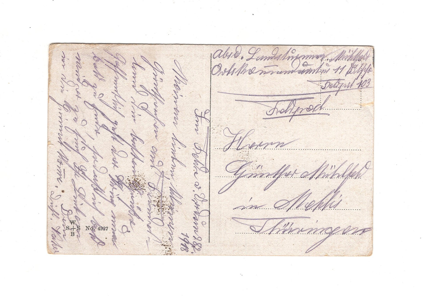 Ansichtskarte / Feldpost / Patriotische Karte - 1918