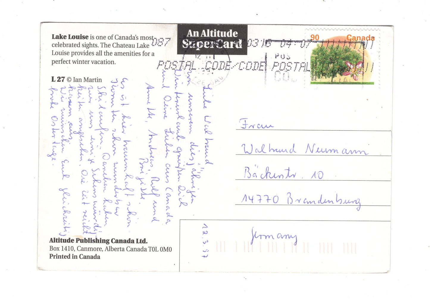 Ansichtskarte Lake Louise / Canadian Rockies / Kanada