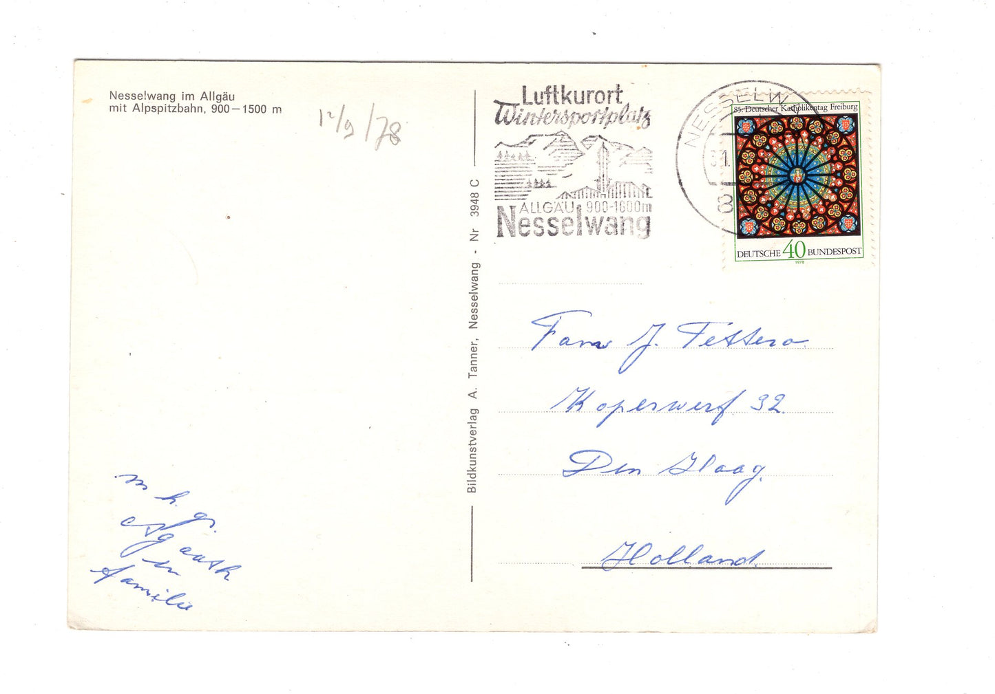 Ansichtskarte Nesselwang im Allgäu mit Alpspitzbahn / H1-55