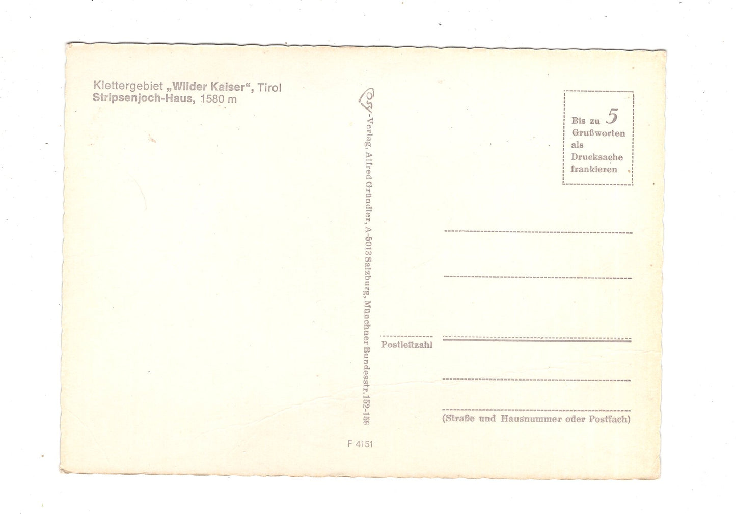 Ansichtskarte Wilder Kaiser / Tirol / Stripsenjoch-Haus / Österreich / N1-65
