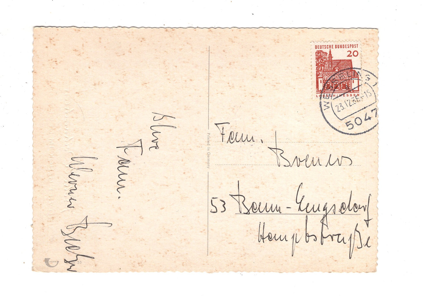 Ansichtskarte Feiertage / Frohe Weihnachten / K1-61