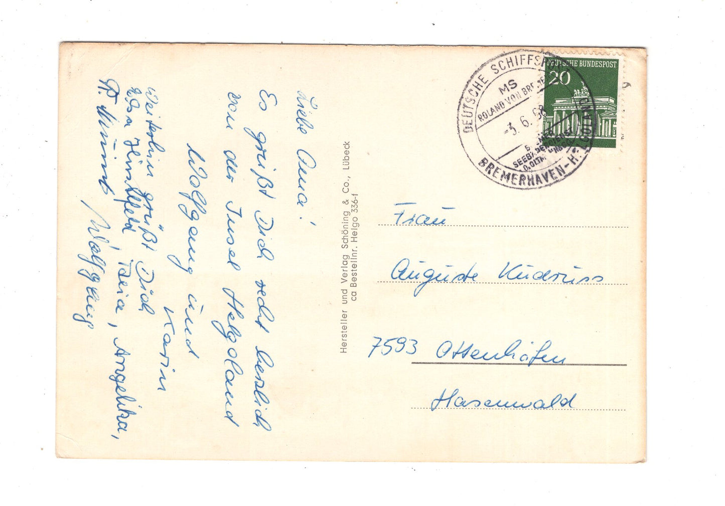 Ansichtskarte Nordseeheilbad Helgoland / K1-58