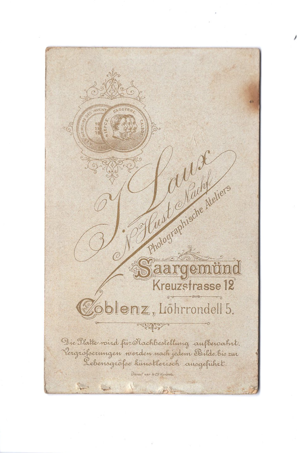 Fotografie Soldat / Soldatenportrait Regiment 17 - Saargemünd 1890er