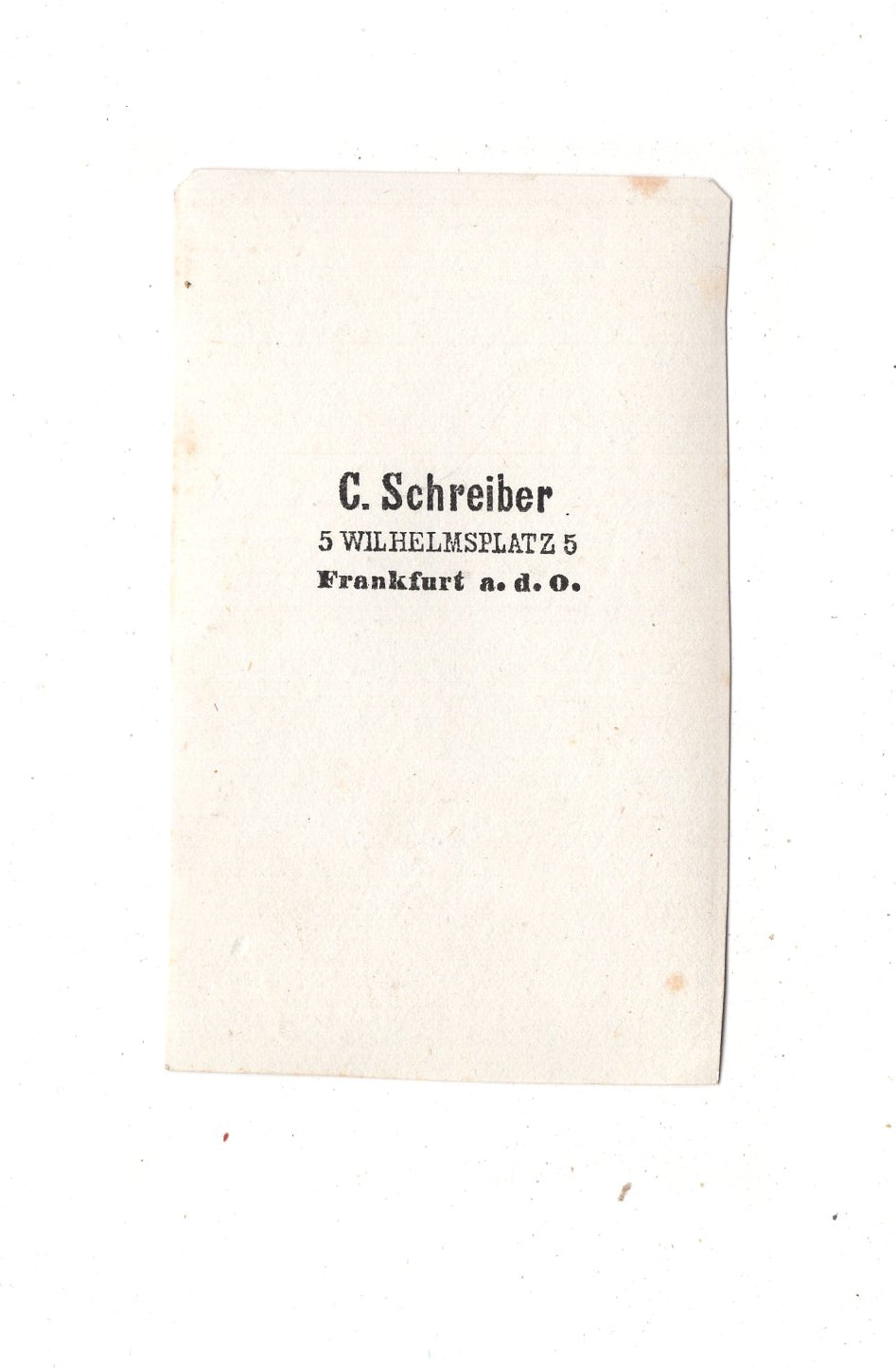 Fotografie Soldat mit Epauletten - Frankfurt Oder 1860er / CDV M1-07