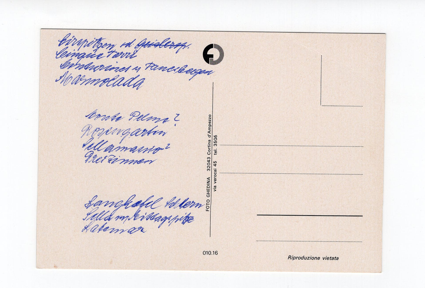 Ansichtskarte Dolomiten / Südtirol / Italien