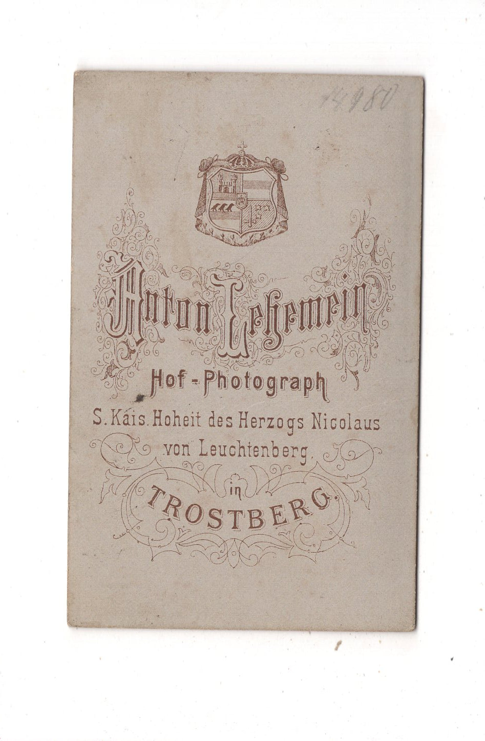 Fotografie Feine Dame - Trostberg um 1880 / CDV L1-25
