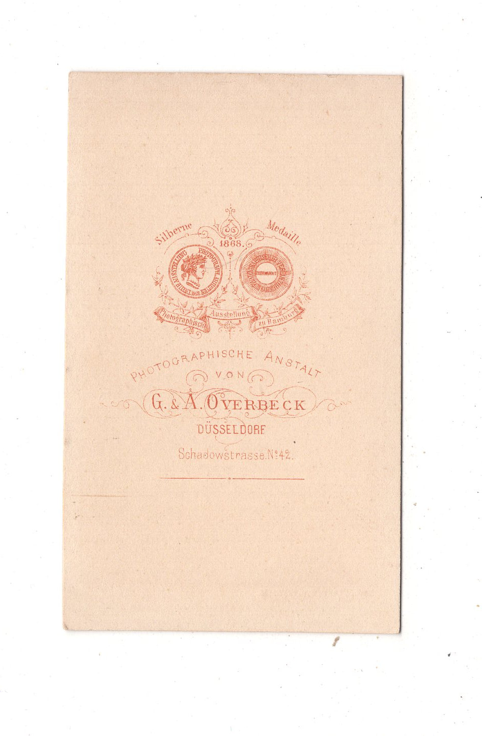 Fotografie Soldat mit Epauletten und Orden - Düsseldorf 1860er / CDV M1-07