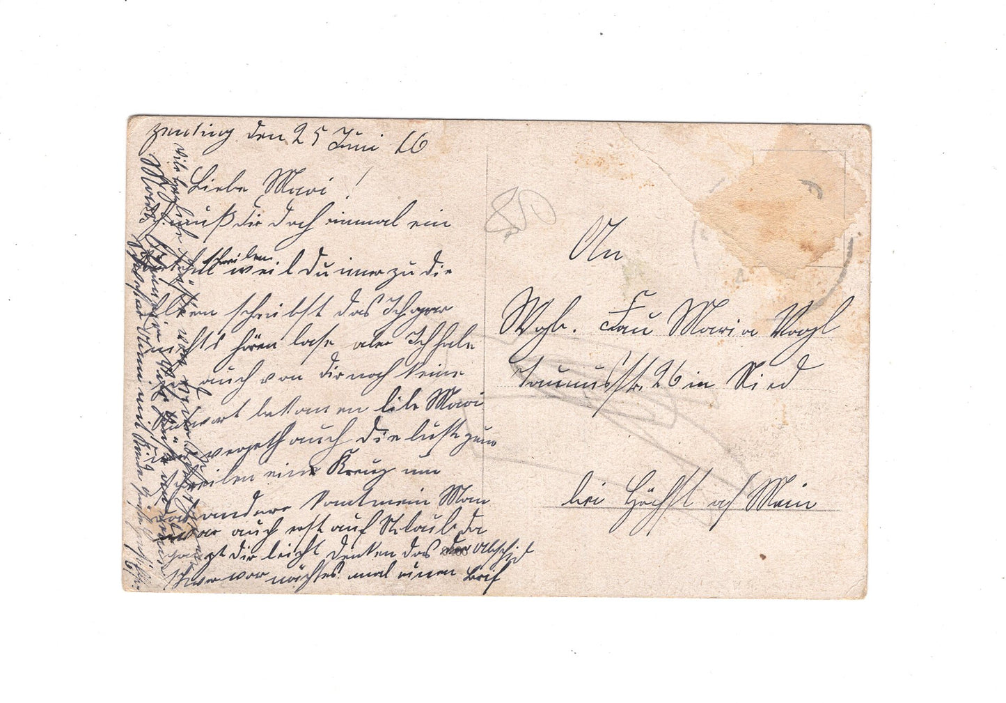 Ansichtskarte / Patriotische Karte - 1916