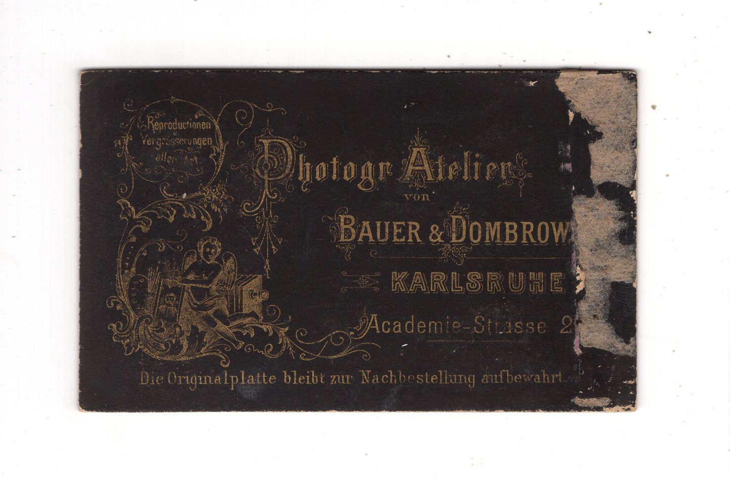 Fotografie Soldat Regiment 14 ? - Karlsruhe 1880er