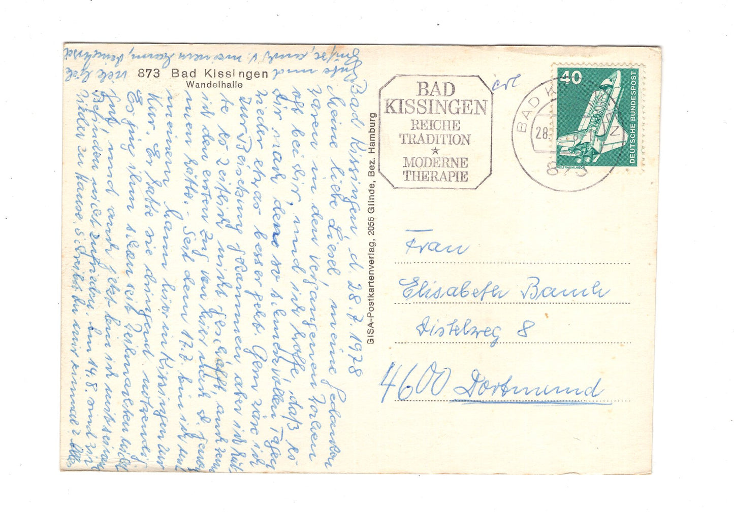 Ansichtskarte Bad Kissingen / Wandelhalle