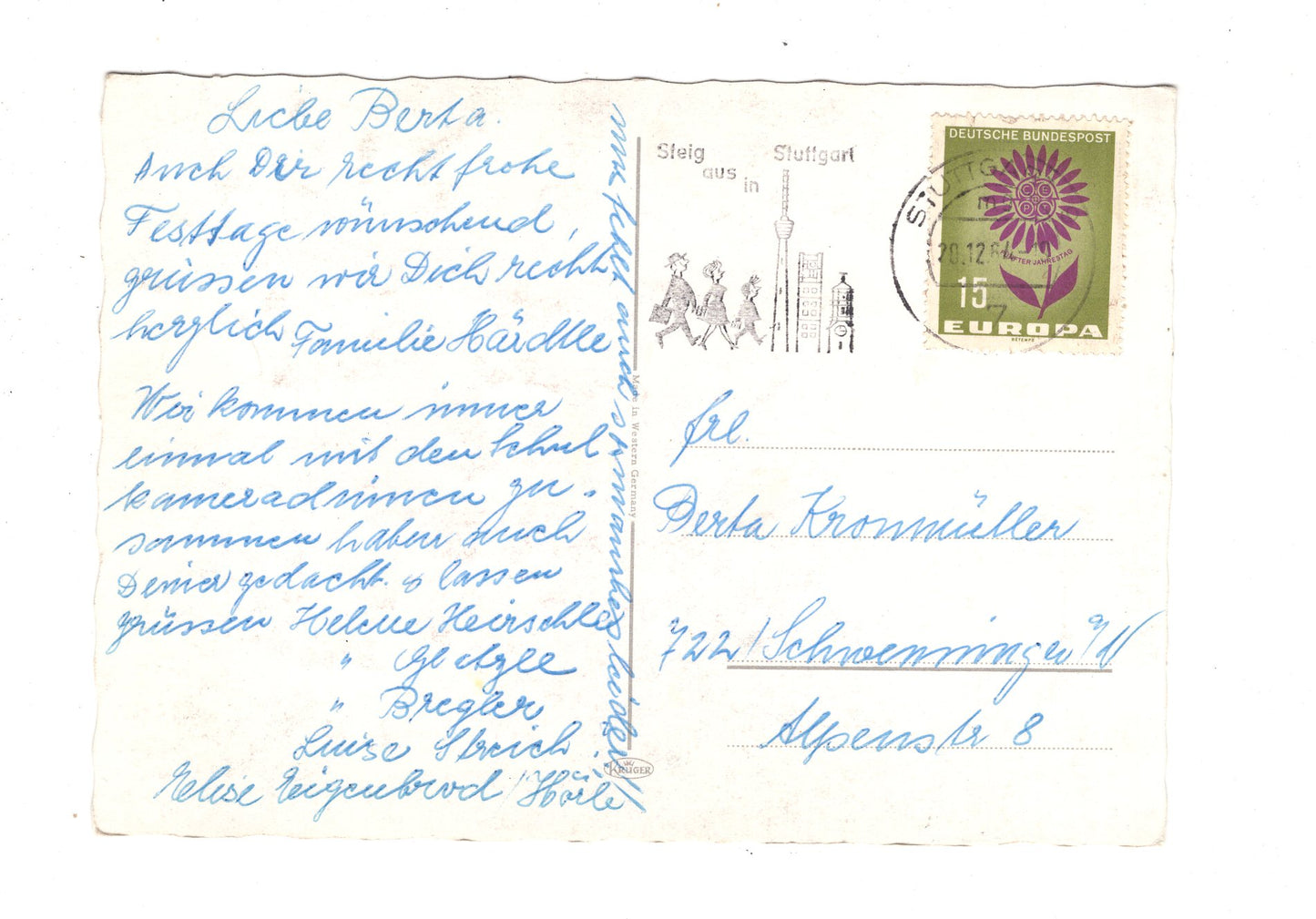 Ansichtskarte Feiertage / Frohe Weihnachten / K1-61