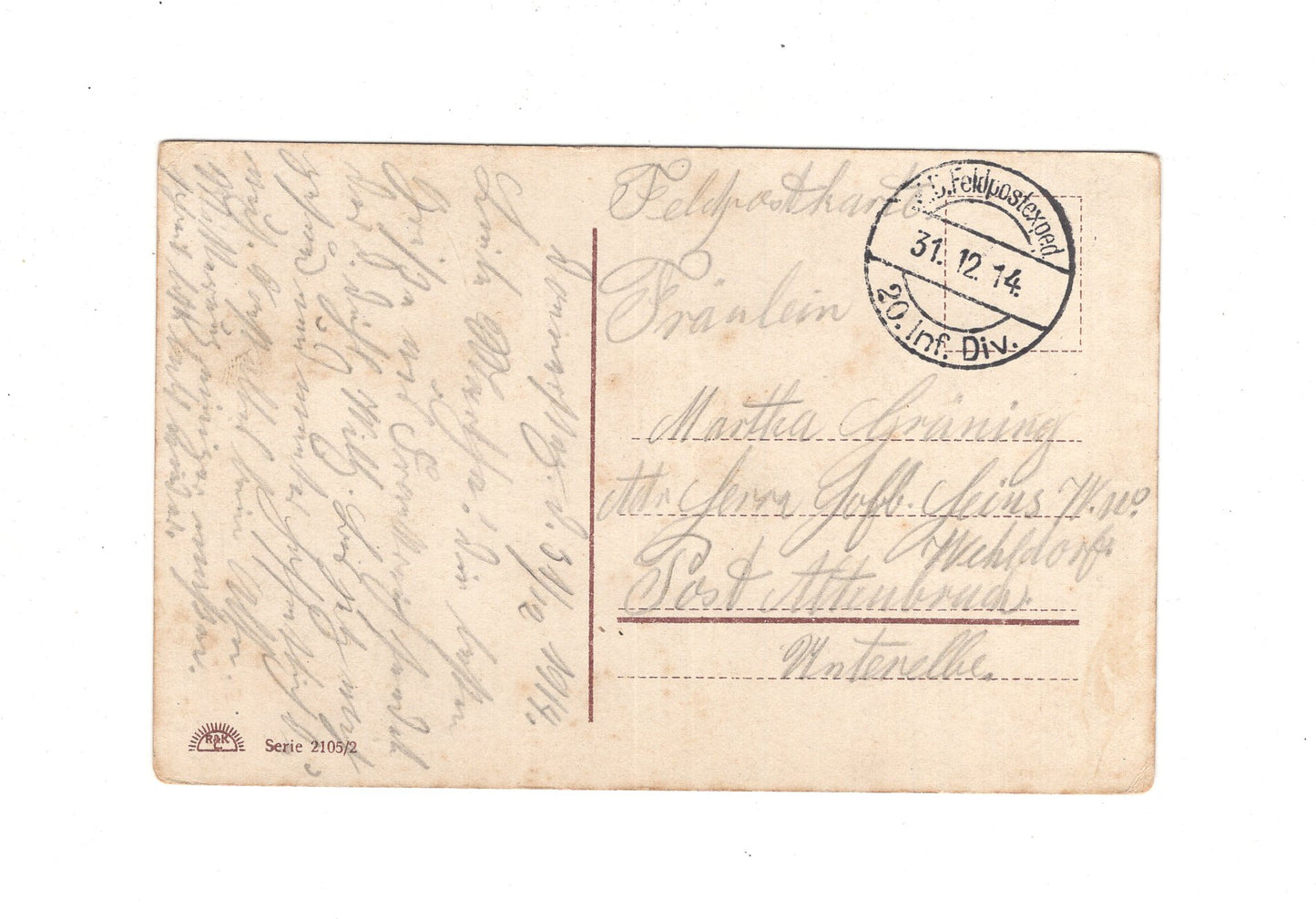 Ansichtskarte / Feldpost / Patriotische Karte - 1914