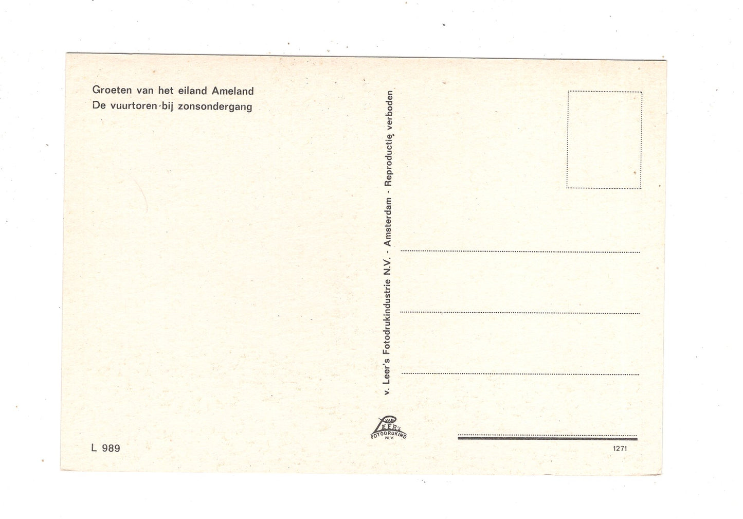 Ansichtskarte Ameland / Niederlande / M1-69