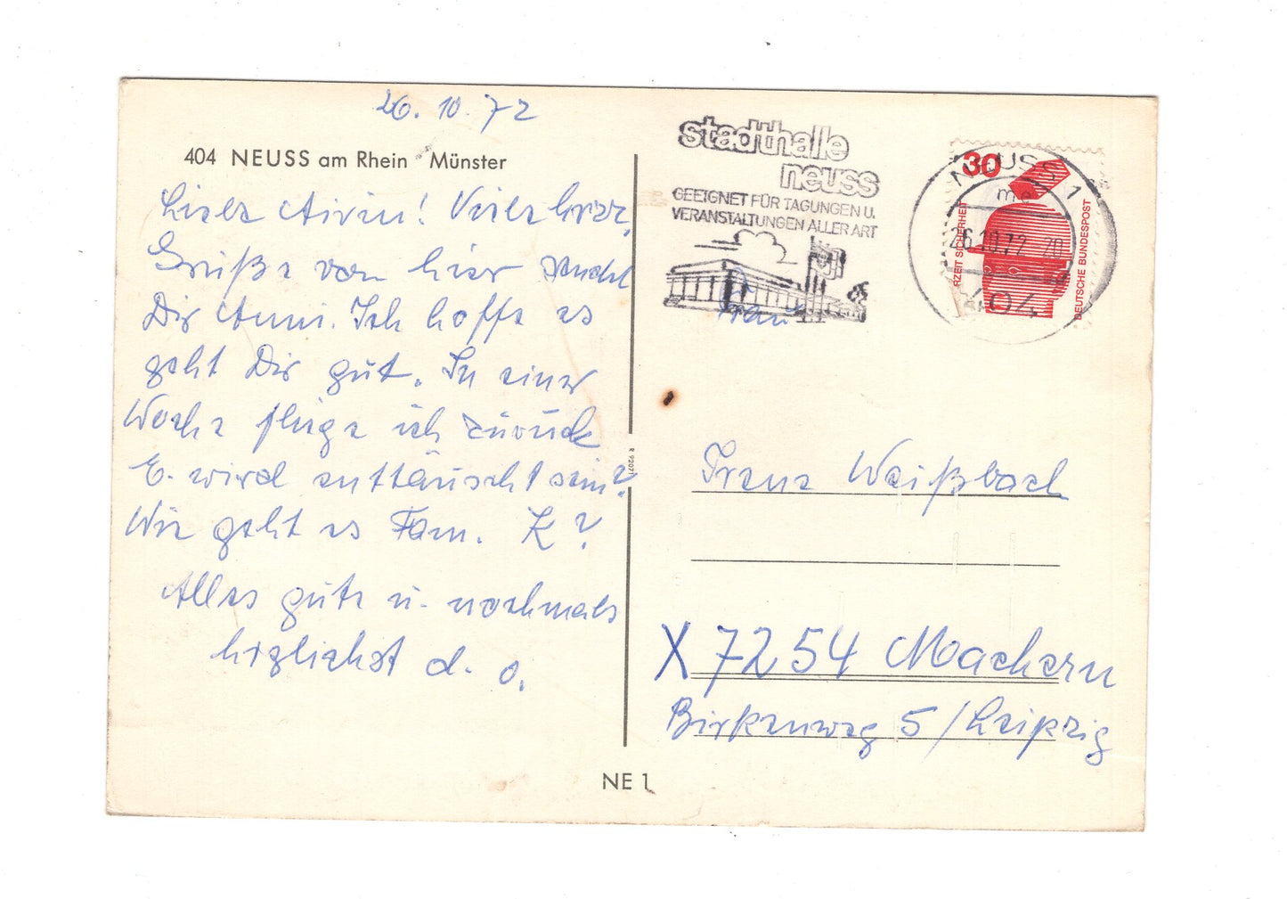 Ansichtskarte Neuss am Rhein / Münster / I1-52