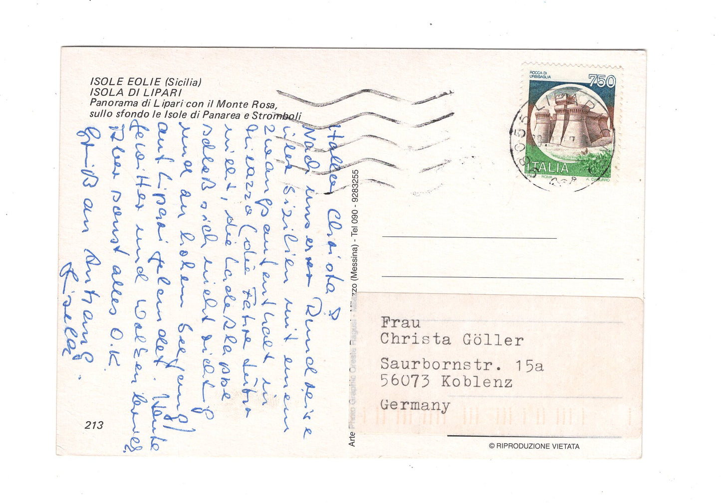 Ansichtskarte Lipari / Italien