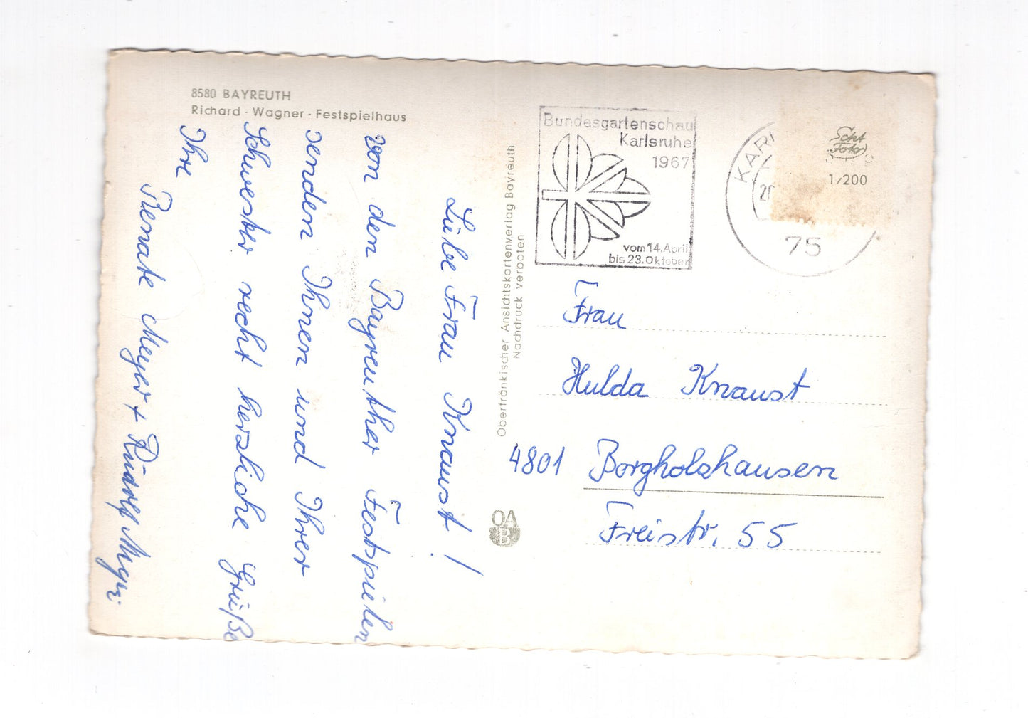 Ansichtskarte Bayreuth / Richard-Wagner-Festspielhaus