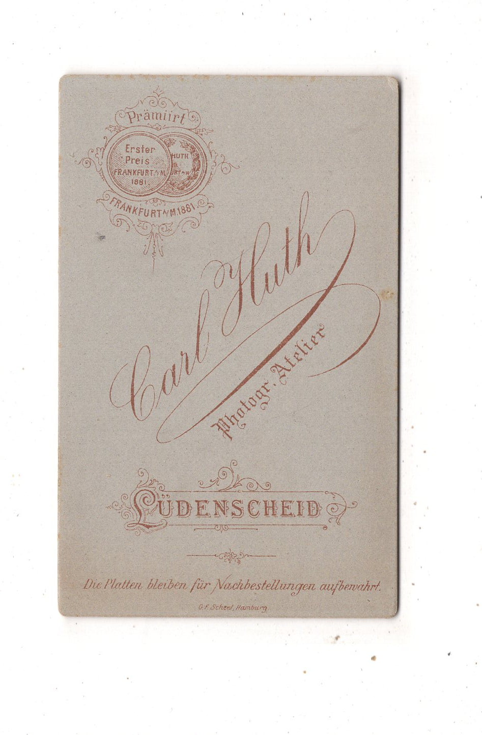 Fotografie Schönes Kinderbild / Baby - Lüdenscheid 1890er