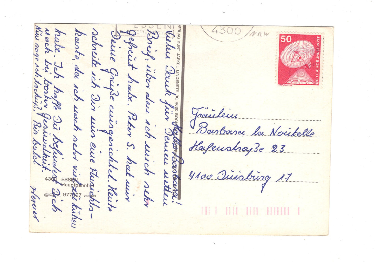 Ansichtskarte Essen an der Ruhr / Hauptbahnhof / G1-59