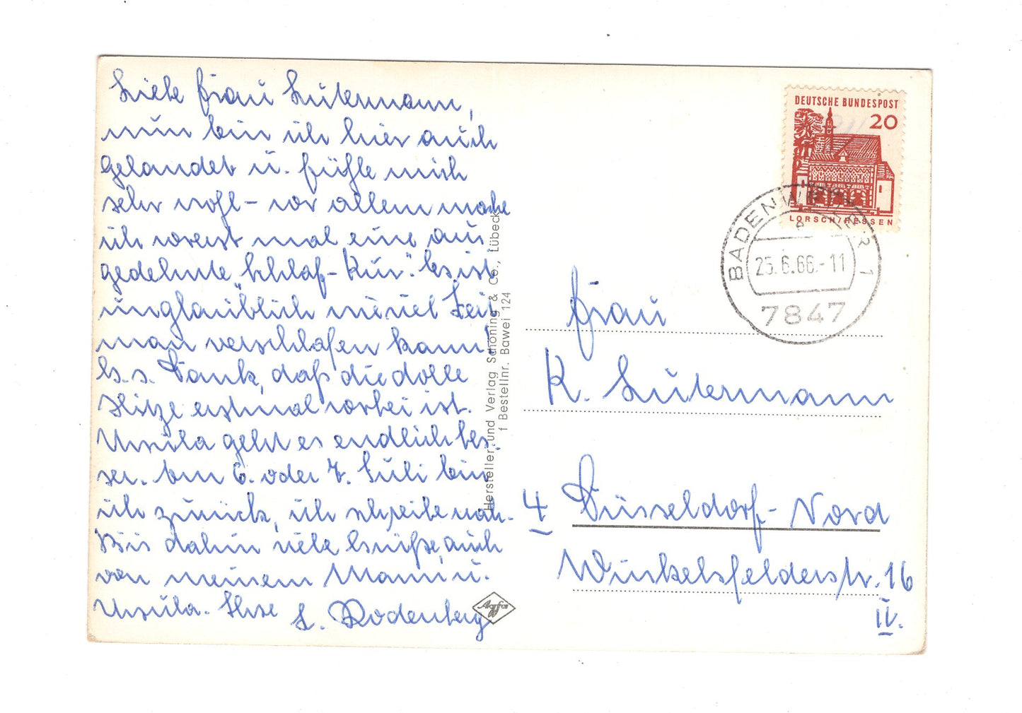 Ansichtskarte Badenweiler / Schwarzwald