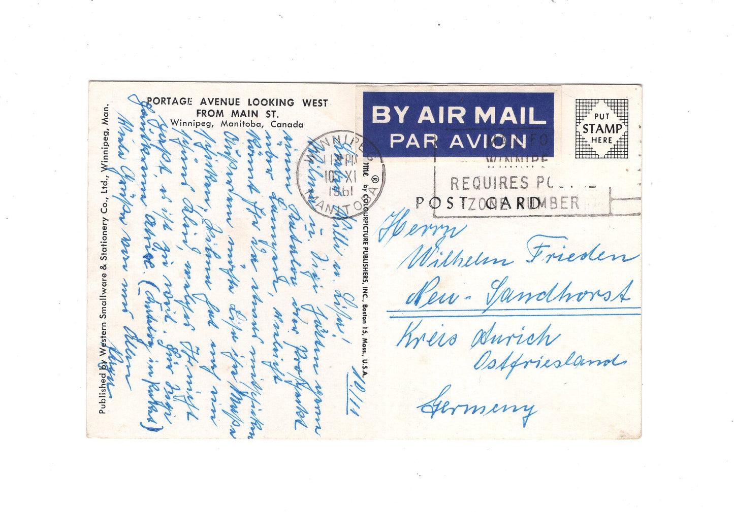 Ansichtskarte Portage Avenue / Winnipeg / Manitoba / Kanada