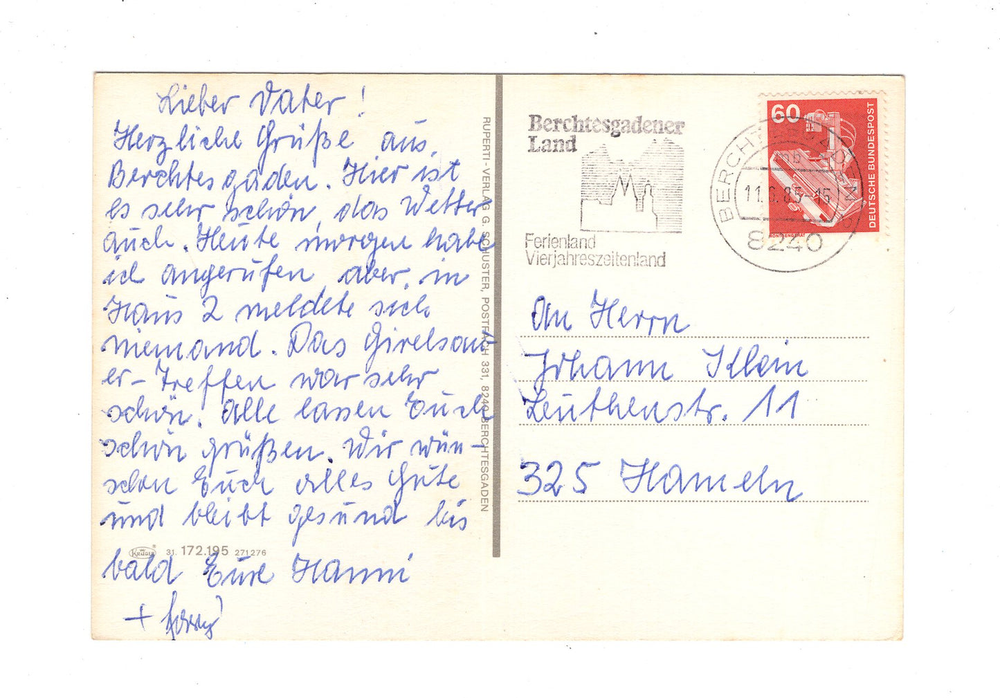 Ansichtskarte Berchtesgaden / Rossfeld / Maria Gern +++