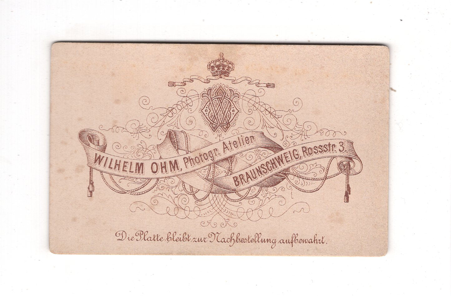 Fotografie Niedliches kleines Mädchen - Braunschweig um 1880 / CDV M1-27