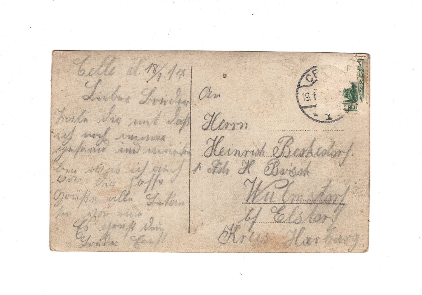 Ansichtskarte Gruppenbild Soldaten - Celle 1914