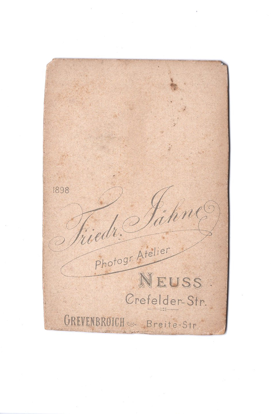Fotografie Damenportrait - Neuss / Grevenbroich 1898